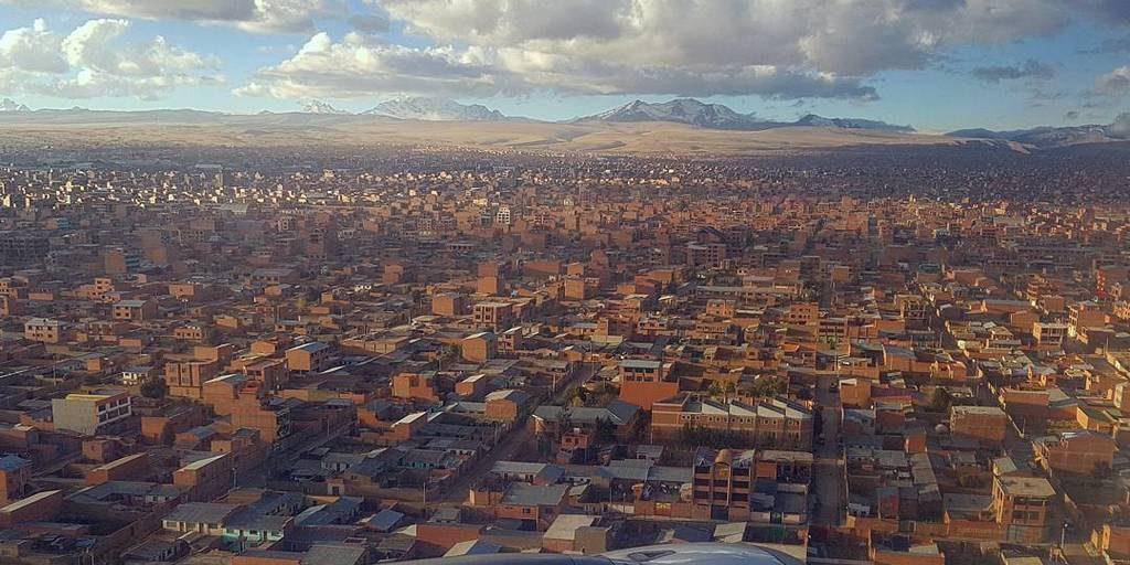 Vista panorámica de la ciudad de El Alto