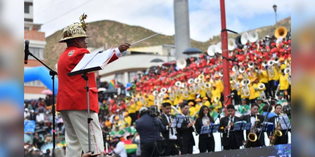 Archivo. El Festival de Bandas de comienzo al Carnaval de Oruro.