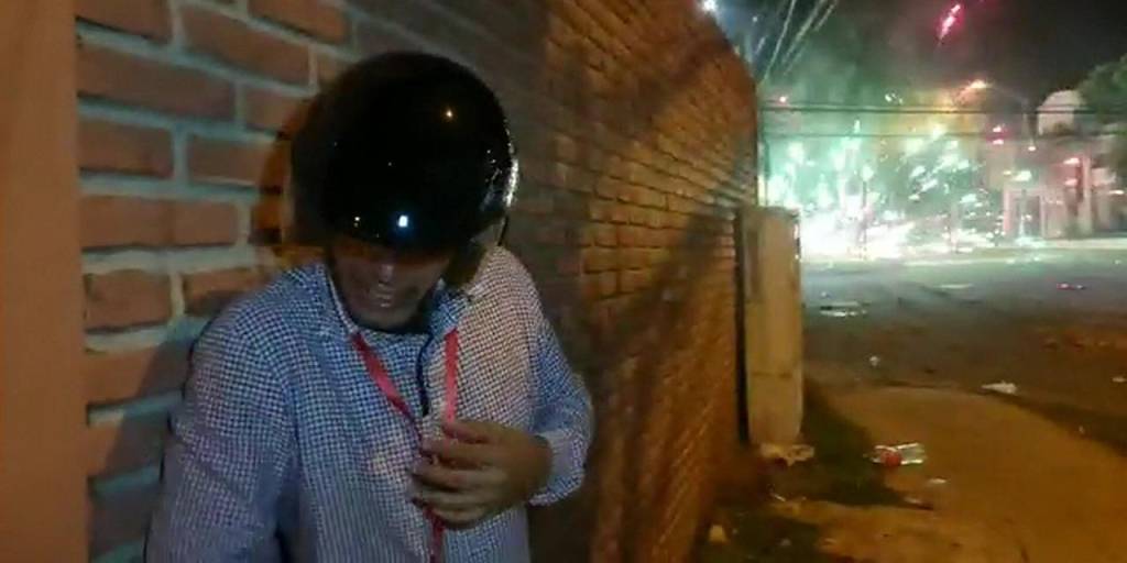Roger Ramos, periodista de UNITEL agredido la noche del viernes