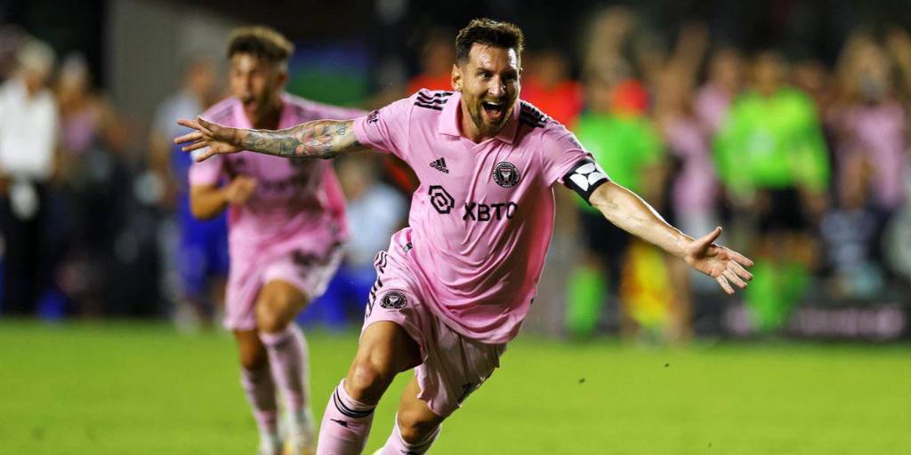 Lionel Messi anotó su octavo gol en cinco partidos con el Inter, que alcanzó las semifinales de Leagues Cup.