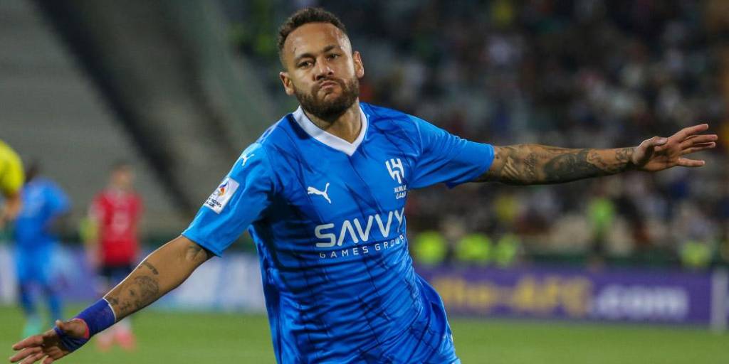 El astro brasileño anotó su primer tanto con la camiseta del Al-Hilal tras dos meses de su llegada a Arabia.