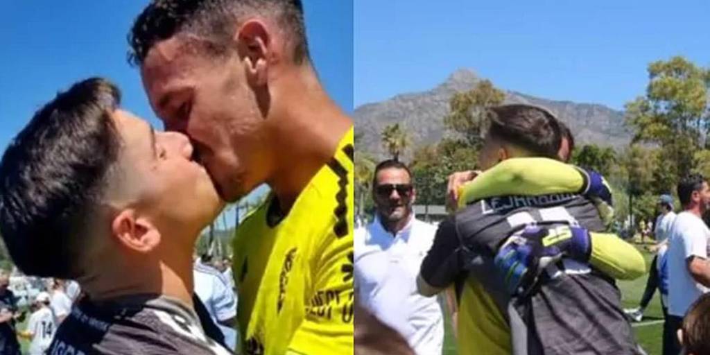 La foto del beso de Lejárraga con su novio causó furor en las redes.