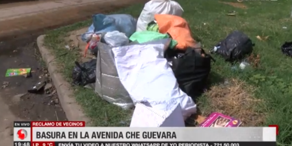 Vecinos de la Av. Che Guevara denuncian que no recogen la basura