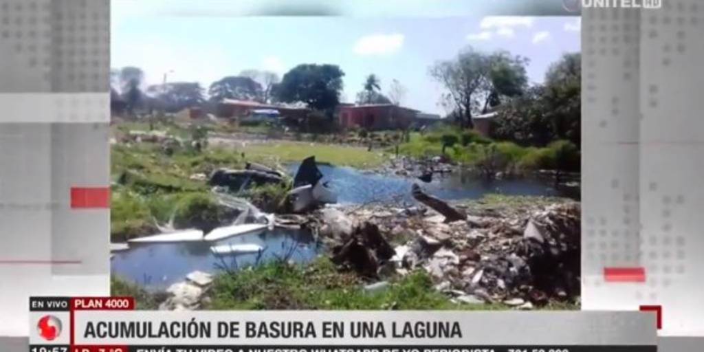 Santa Cruz, Yo Periodista: Denuncian acumulación de basura en una laguna