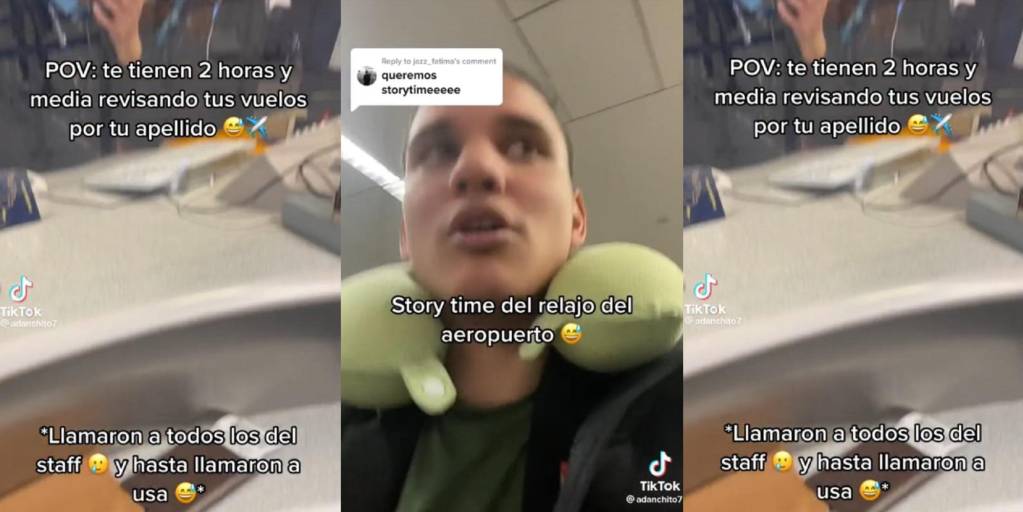 El usuario de redes sociales contó su experiencia en el aeropuerto