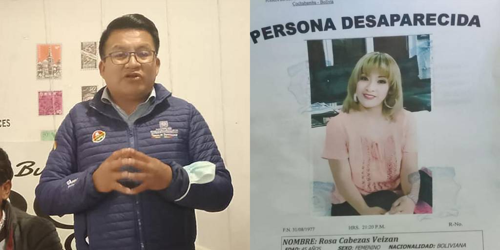 Diputado Renán Cabezas denuncia desaparición de su hermana en Cochabamba