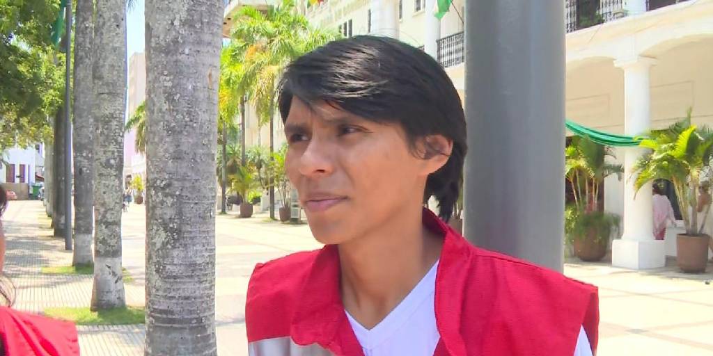 El joven volvió a la Plaza 24 de Septiembre