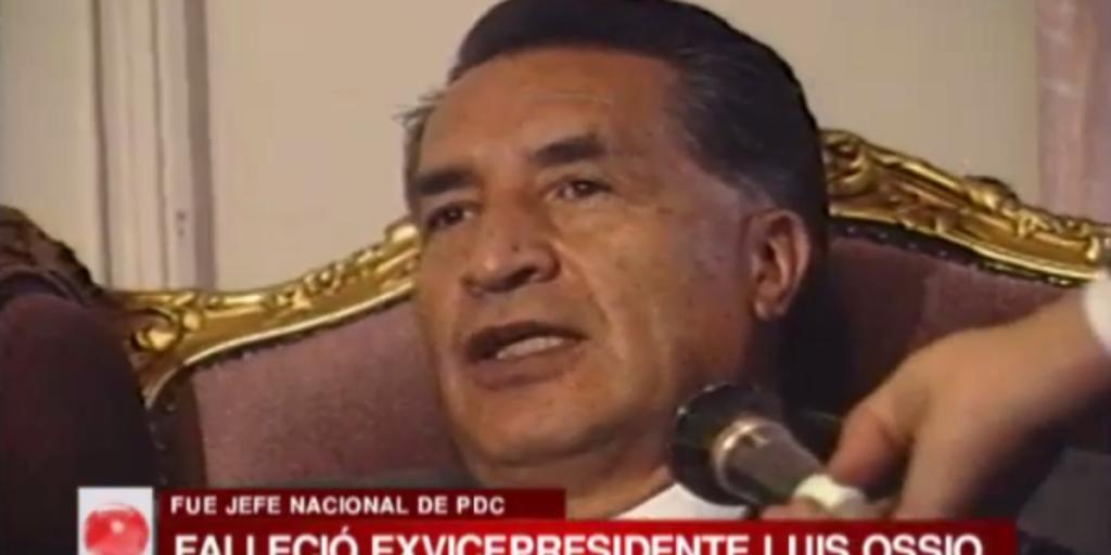 La Paz Fallece el ex vicepresidente Luis Ossio Sanjinés a sus 86 años