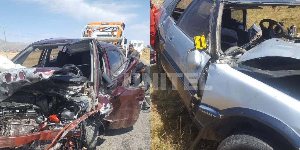 Seis muertos tras choque frontal de dos vehículos en carretera a Desaguadero
