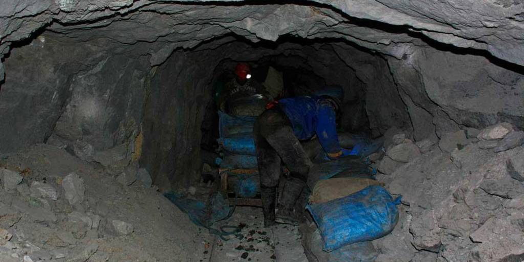 Interior mina de Potosí