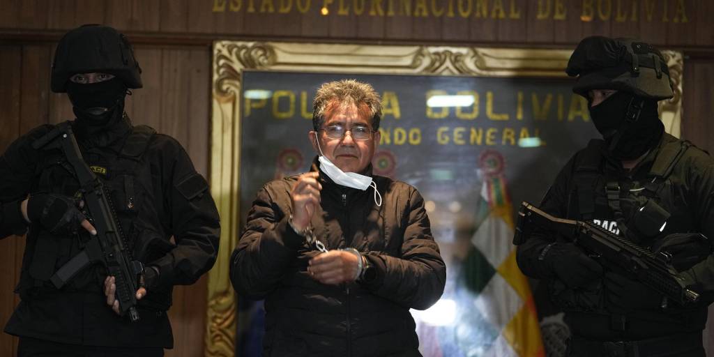 Maximiliano Dávila, exjefe policial, durante su presentación en 2022