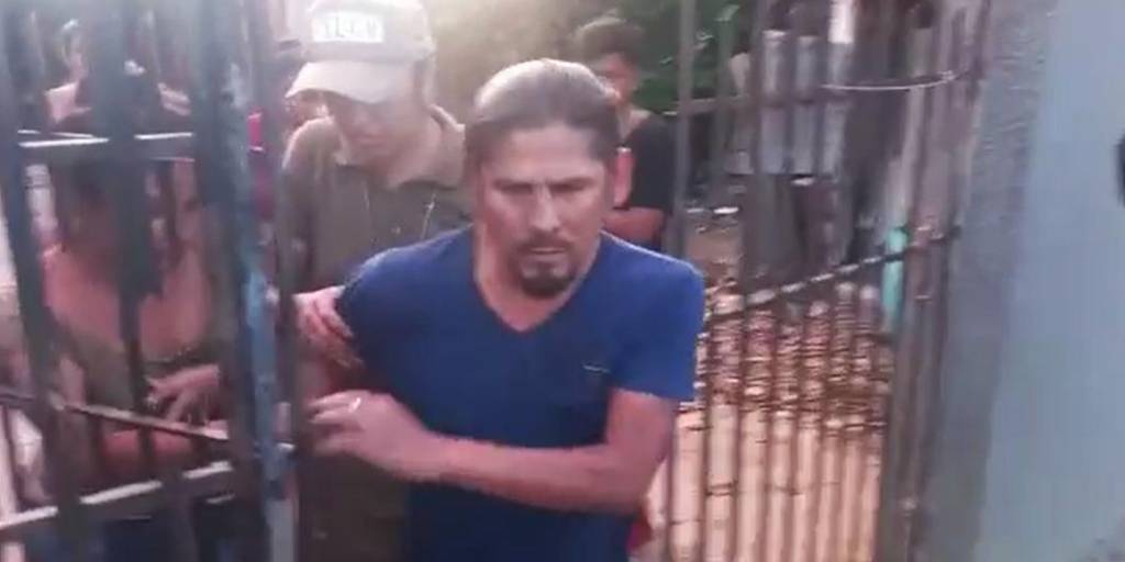 Captura de video del arrestado
