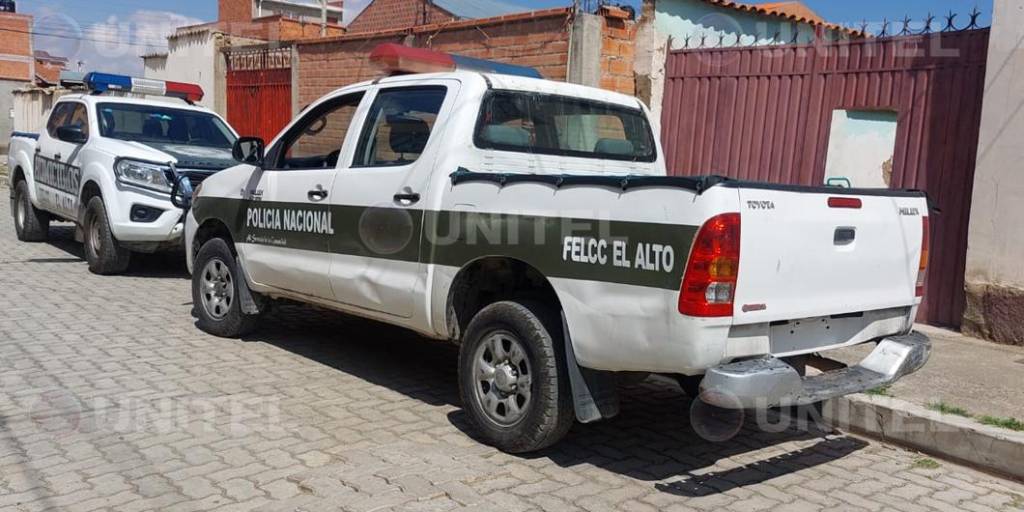 Movimiento policial en la zona Nuevos Horizontes, en El Alto