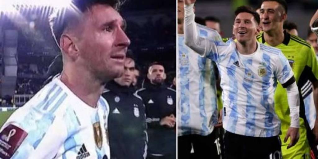 Messi se emocionó ante su público. Foto: Internet
