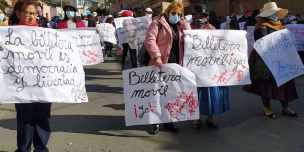 La protesta en La Paz se produjo en puertas del Sedem