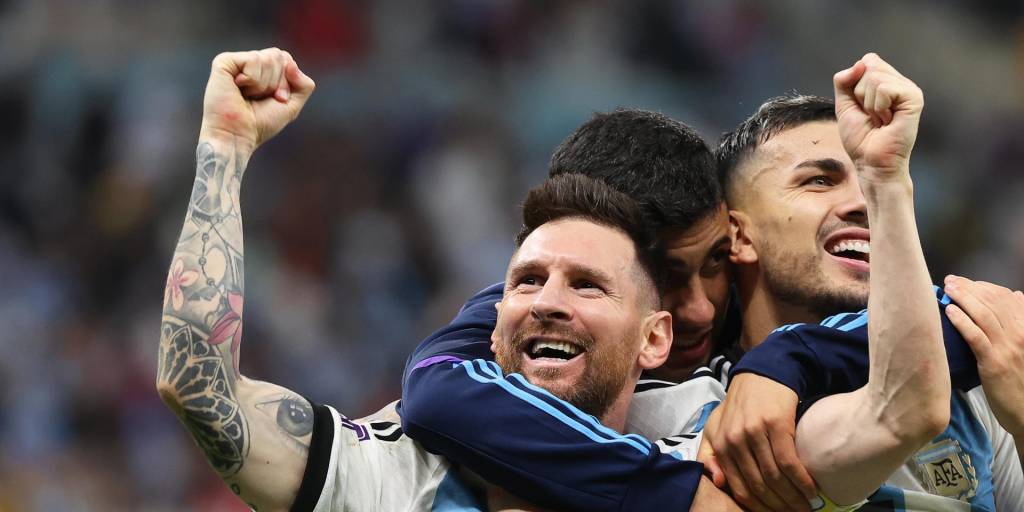 El festejo de Leo Messi