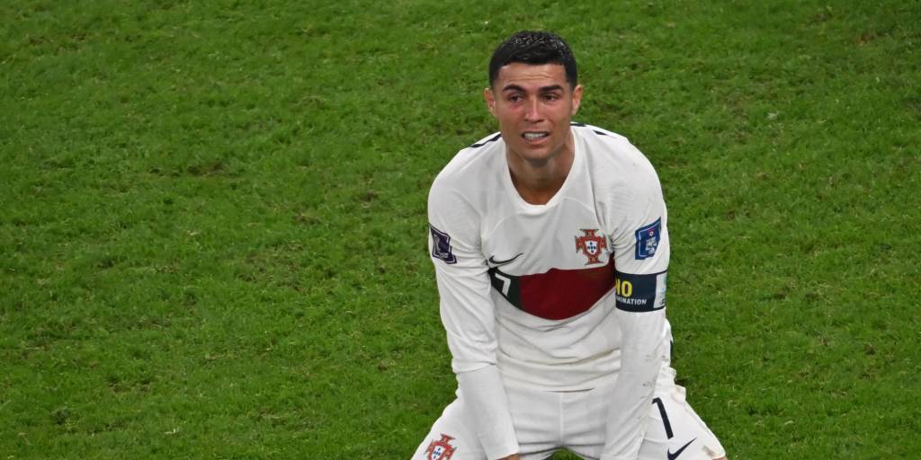 Cristiano Ronaldo tras la eliminación ante Marruecos