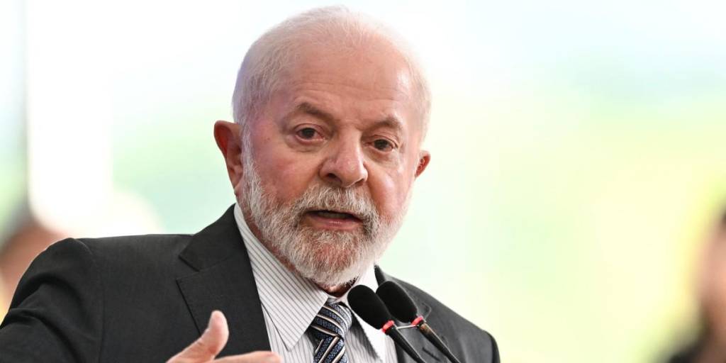 El presidente brasileño, Luiz Inácio Lula da Silva, en un evento público en Brasil.