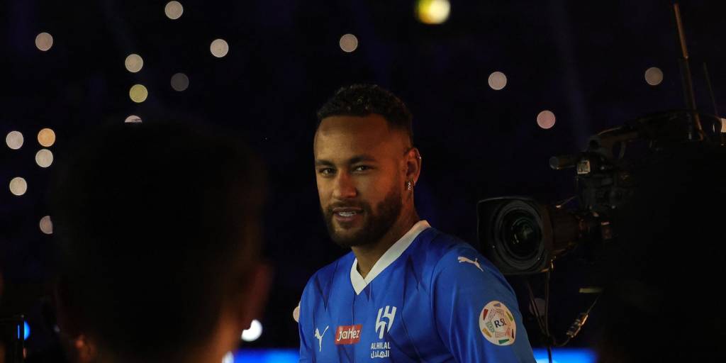 La estrella de fútbol Neymar.