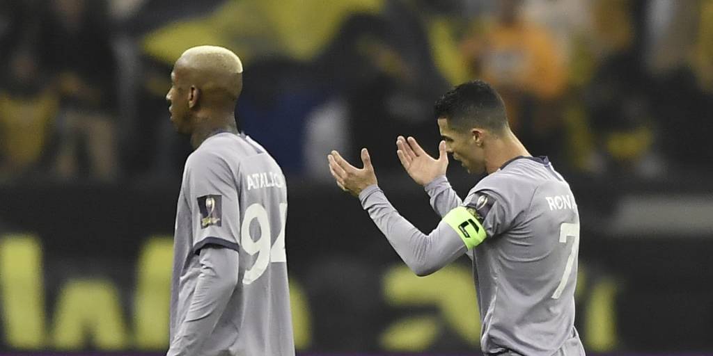 La frustración de Cristiano Ronaldo tras la derrota de su equipo