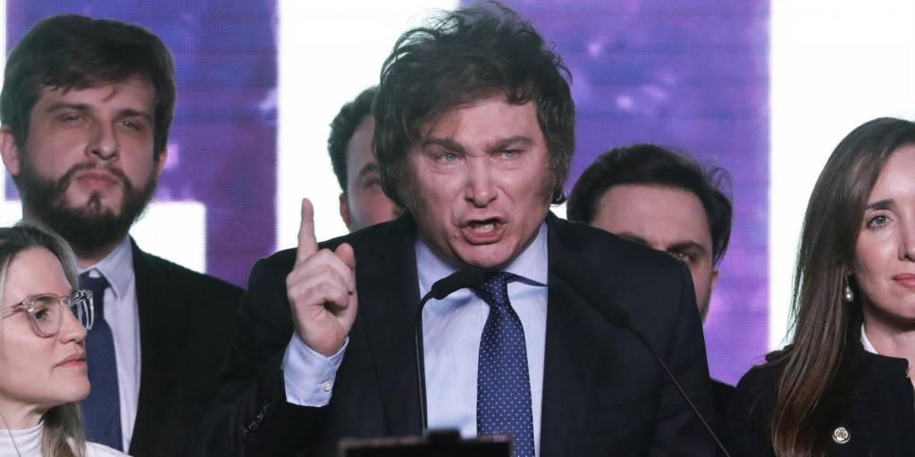 El candidato a la Presidencia de Argentina, Javier Milei