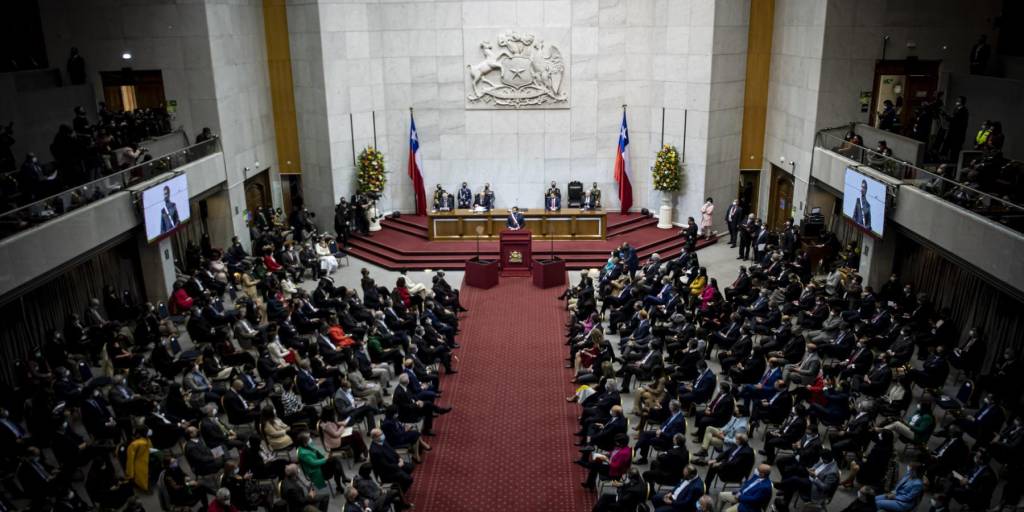 El congreso de Chile. Un evento en el que participó el presidente Gabriel Boric.