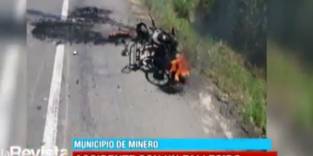 Accidente de tránsito en la carretera a Minero deja a una persona sin vida