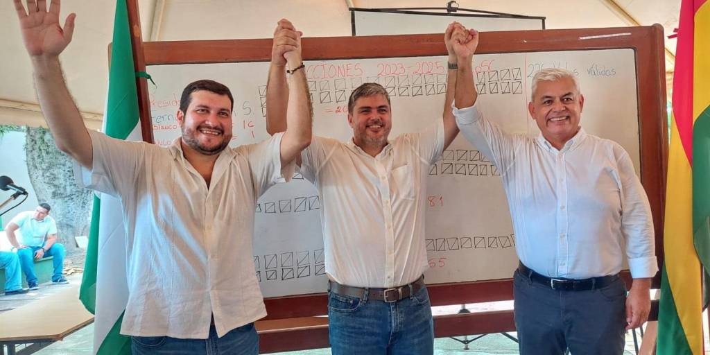 Cochamanidis, Larach y Martínez estarán al mando de la entidad cívica cruceña