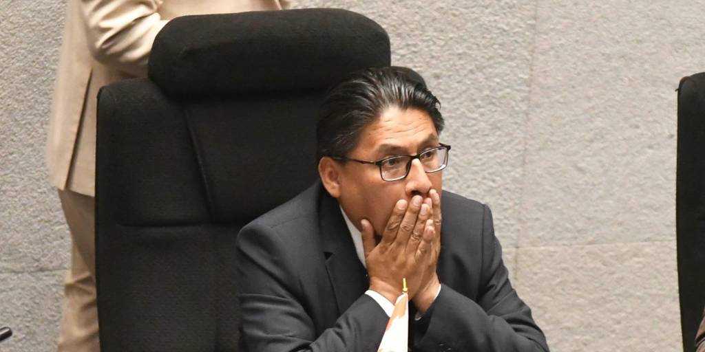 Ministro de Justicia, Iván Lima presente en la interpelación en la Asamblea Legislativa
