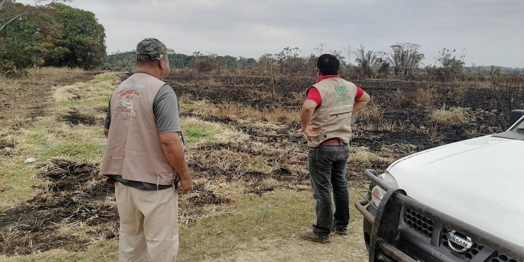 El 2 de septiembre la ABT paralizó una quema ilegal en Yapacaní