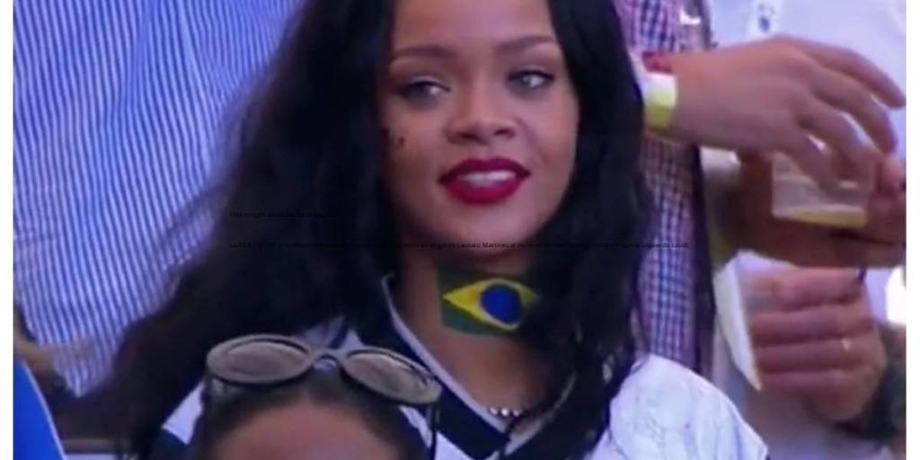 Rihanna en el mundial de Brasil 2014