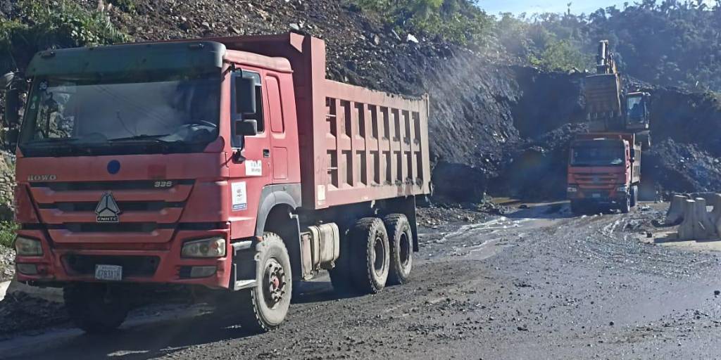 Los trabajos continúan en la zona afectada