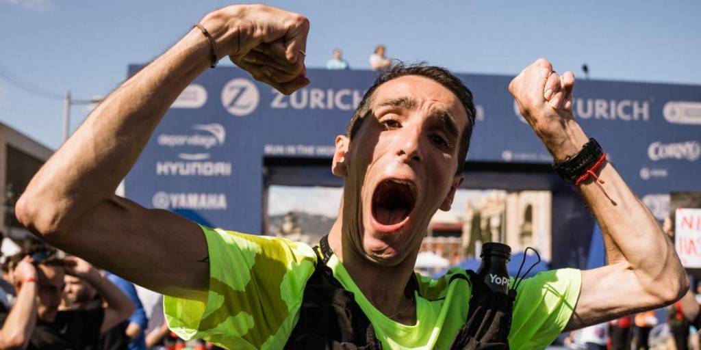 El atleta español en la Maratón de Barcelona