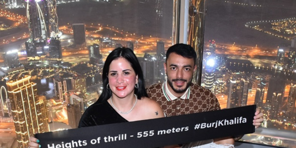 Marset y su esposa en Dubai