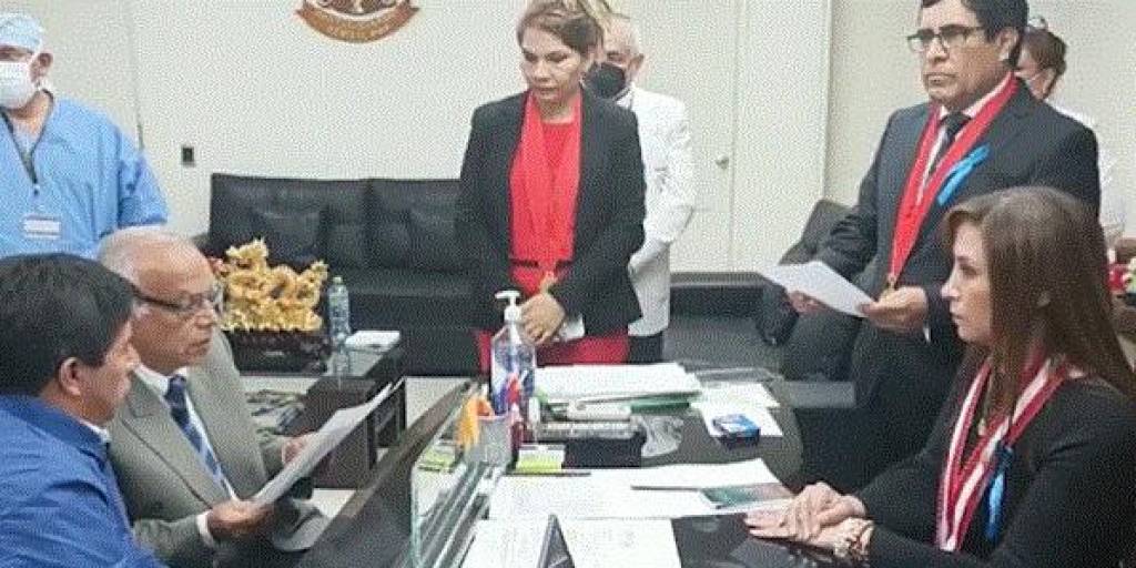 Pedro Castillo declaró ante la fiscal de la Nación, Patricia Benavides.