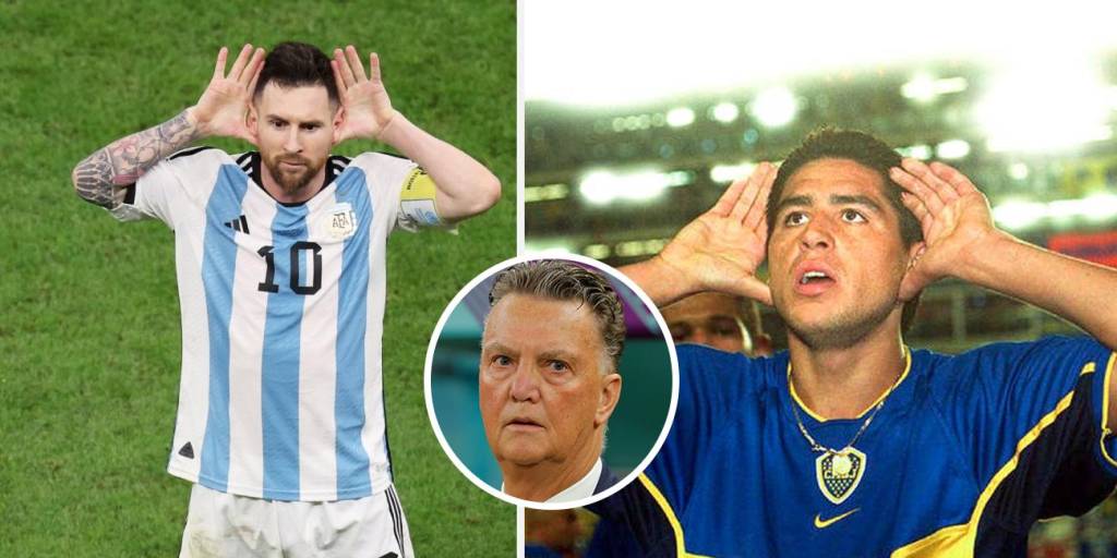 Messi festejó a lo ‘Topo Gigio’ como lo hacía Román Riquelme