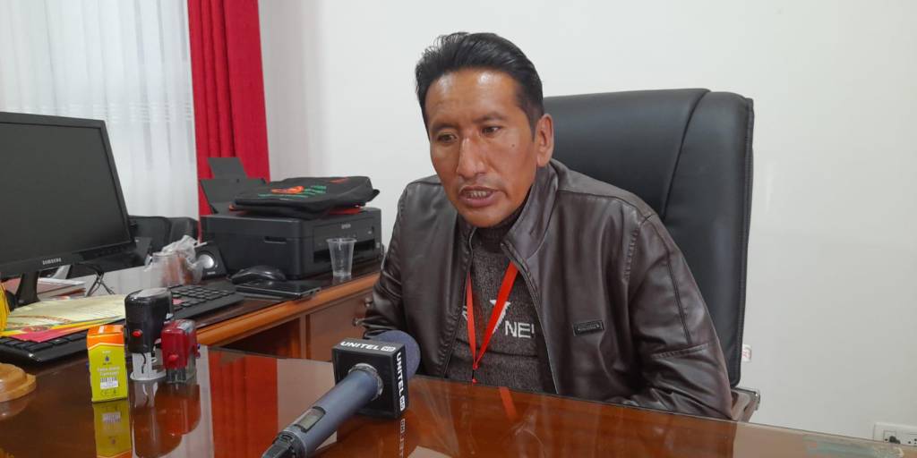 Rudy Callisaya, dirigente nacional del magisterio rural de Bolivia