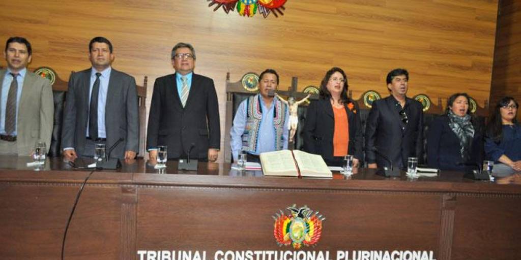 Los magistrados del Tribunal Constitucional Plurinacional (TCP)