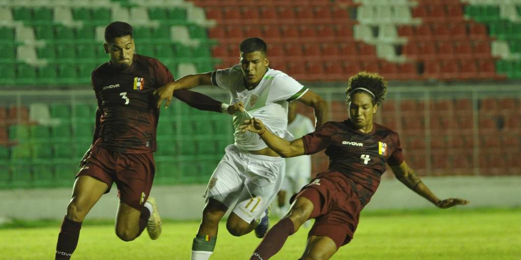 Incidencias del partido amistoso de la selección Sub-20 entre Bolivia y Venezuela, a la que se enfrentará de nuevo en el Sudamericano