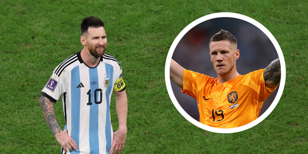 Messi y Weghorst fueron los protagonistas del incidente entre argentinos y neerlandeses.