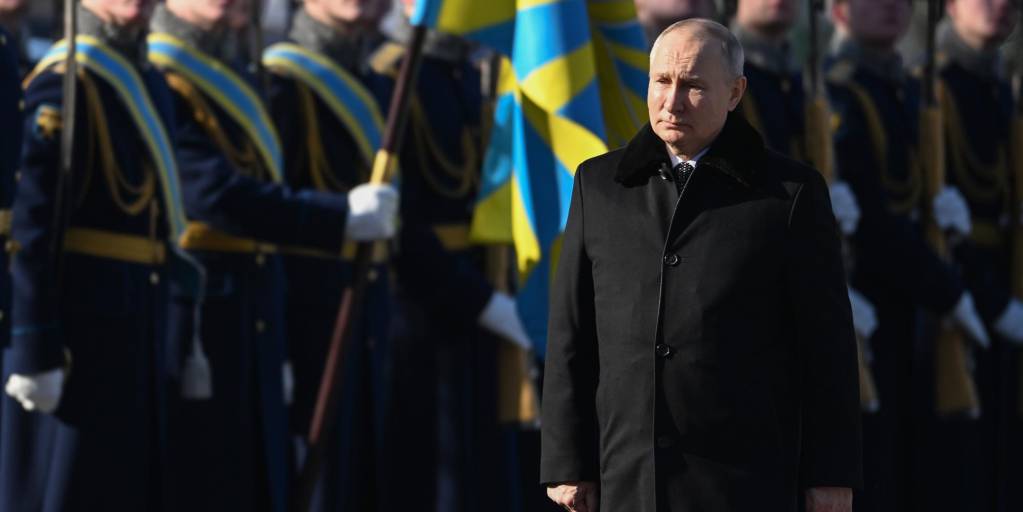 Vladimir Putin en una ceremonia militar el pasado 23 de febrero