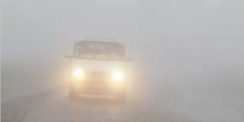 Intensa neblina en las carreteras