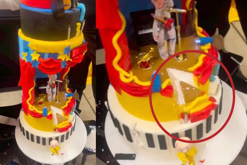 Una mujer exhibió una torta que no se puede comer