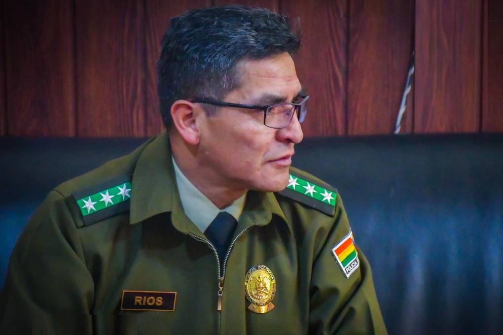 Jorge Ríos es comandante la Policía en Oruro
