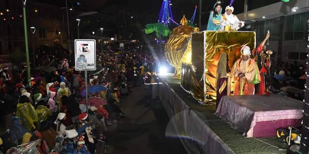 Desfile navideño en La Paz