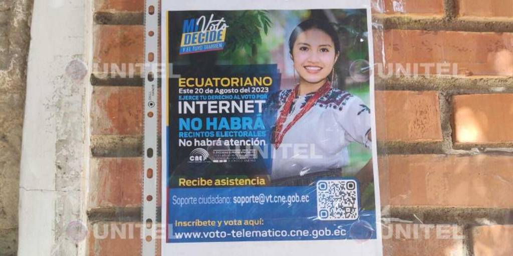 Información sobre sufragio telemático.