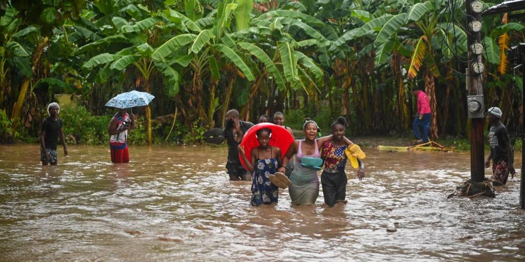 Fuertes lluvias cayeron sobre Haití durante el fin de semana.