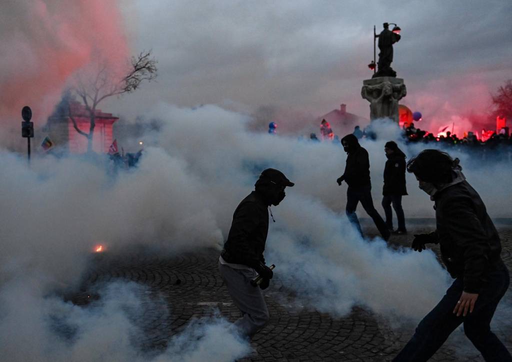 La jornada de manifestaciones en Francia causó choques con la Policía