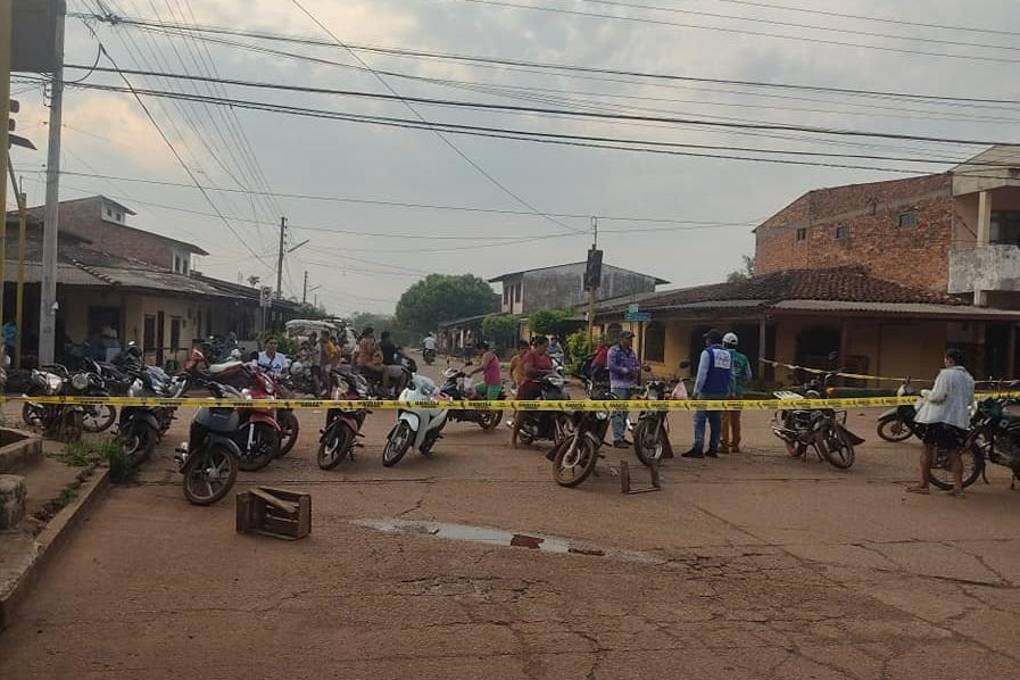 Así lucen las calles de Guayaramerín cuando se acata un paro de 24 horas este jueves