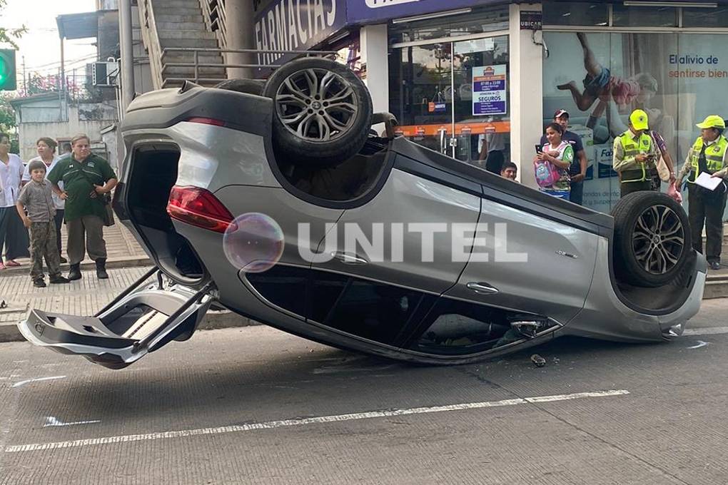 Accidente de tránsito en la capital cruceña 